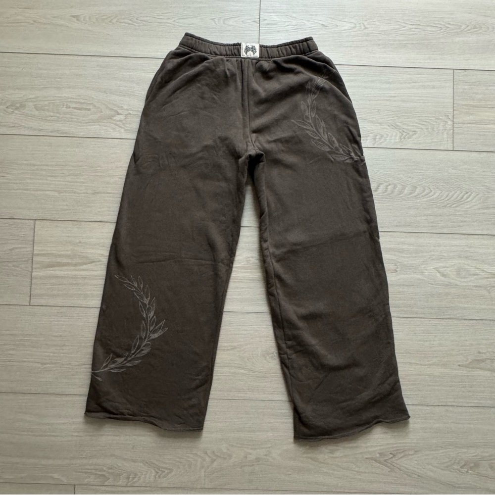 Darc Sport Brown Wide Leg Sweatpants MEDIUM